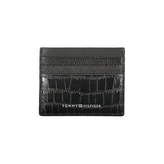 Cartera de cuero negra