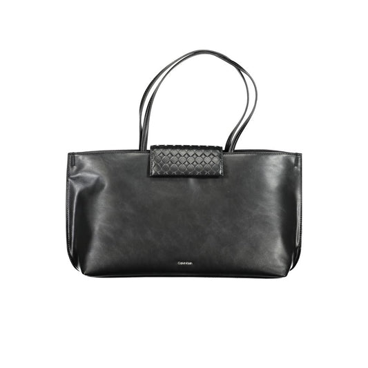 Sac à main en polyester noir