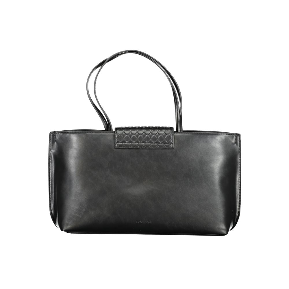 Sac à main en polyester noir
