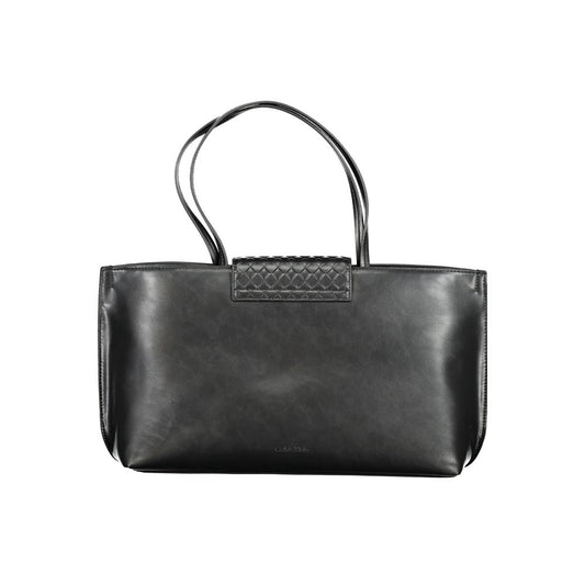 Sac à main en polyester noir