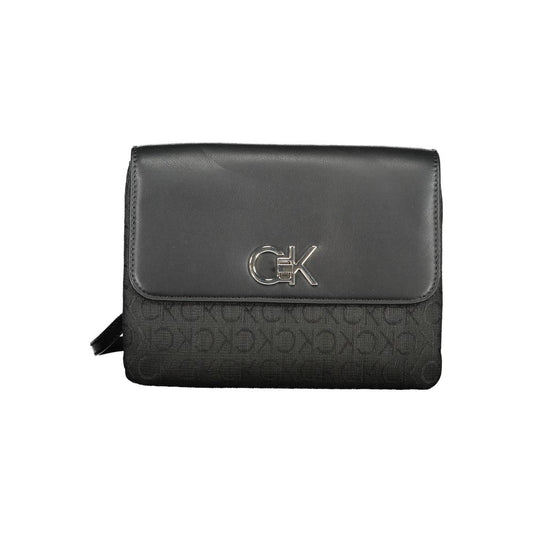Sac à main en polyester noir