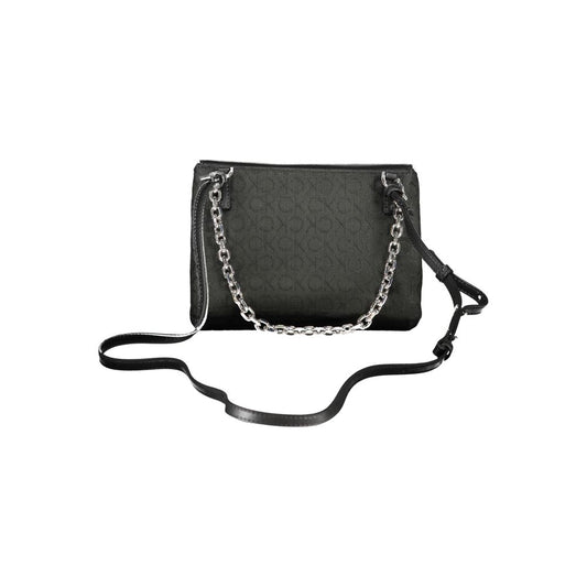 Sac à main en polyester noir