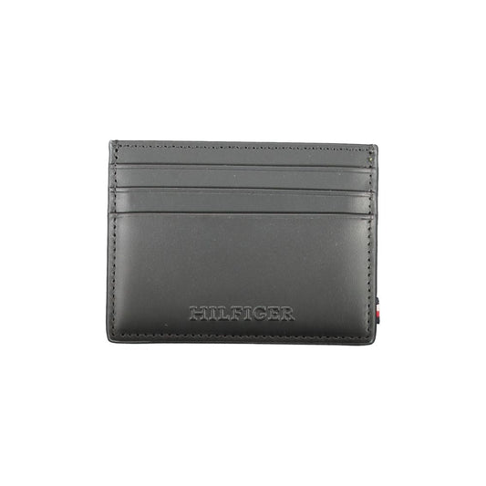 Cartera de cuero negra