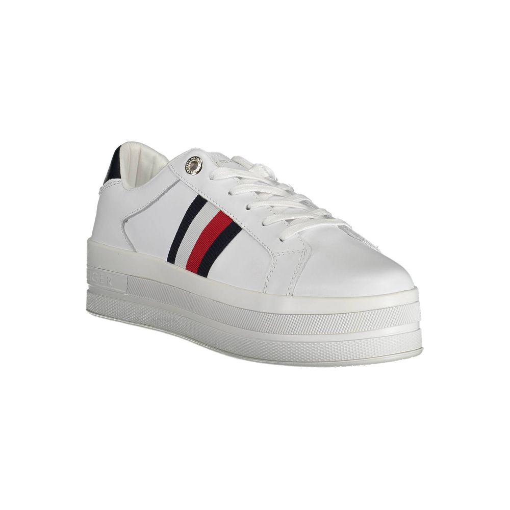 Zapatilla deportiva de poliéster blanca