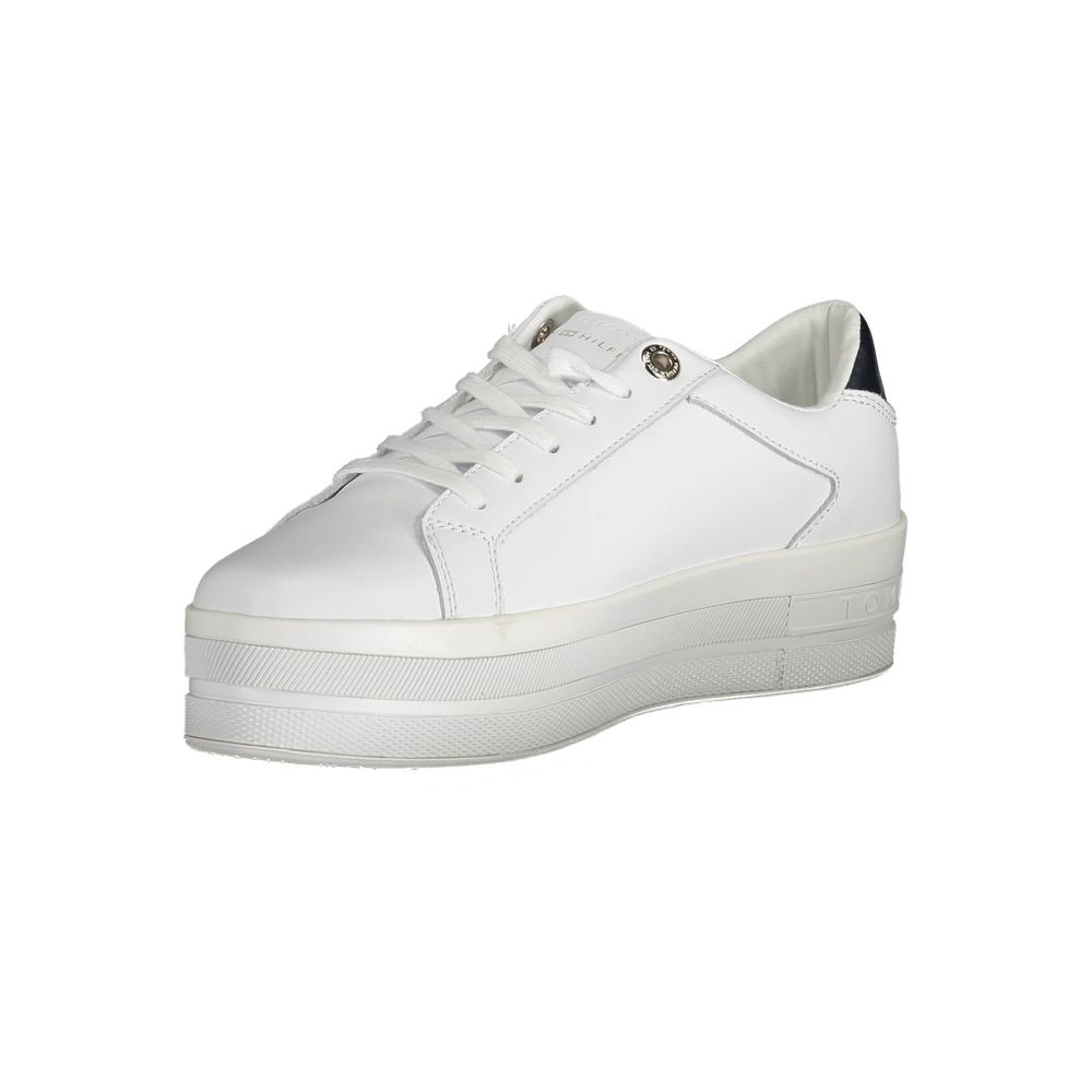 Zapatilla deportiva de poliéster blanca