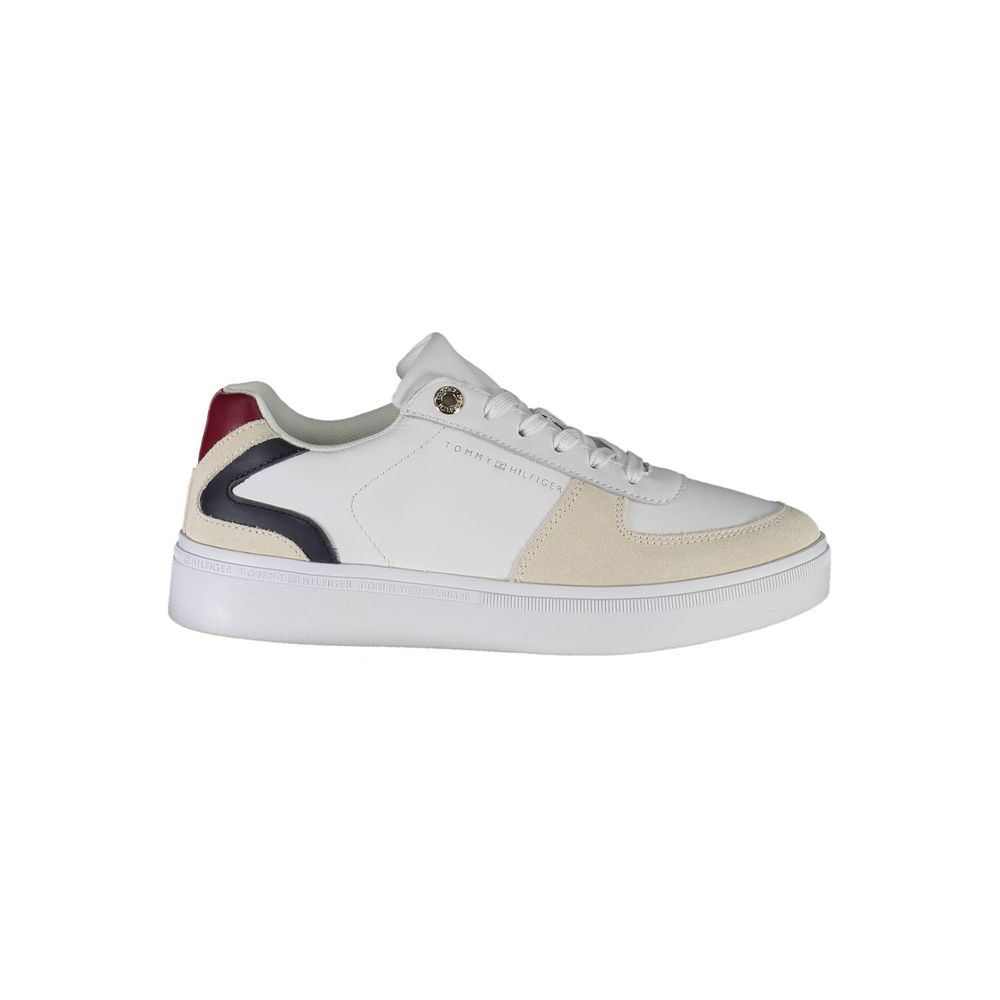 Zapatilla deportiva de poliéster blanca