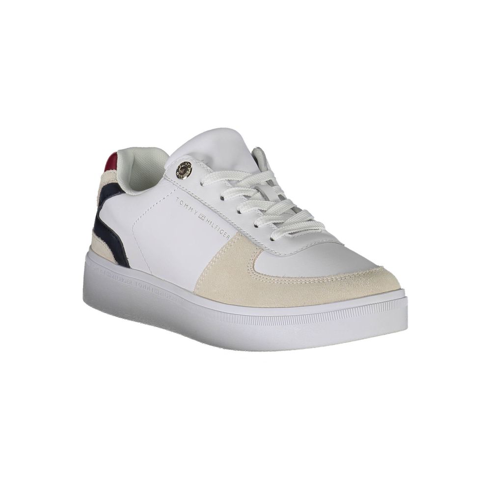 Zapatilla deportiva de poliéster blanca