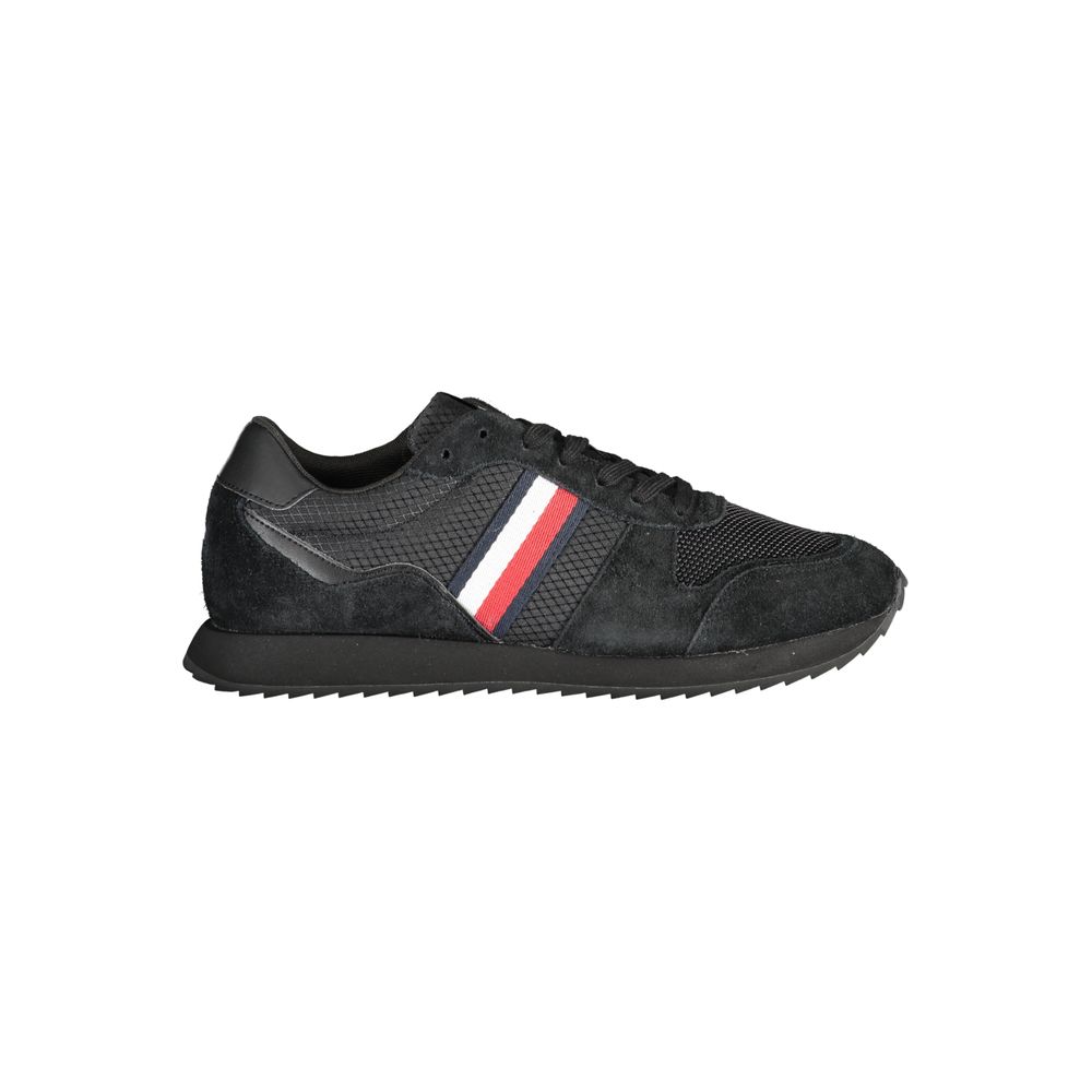 Zapatillas deportivas negras de poliéster