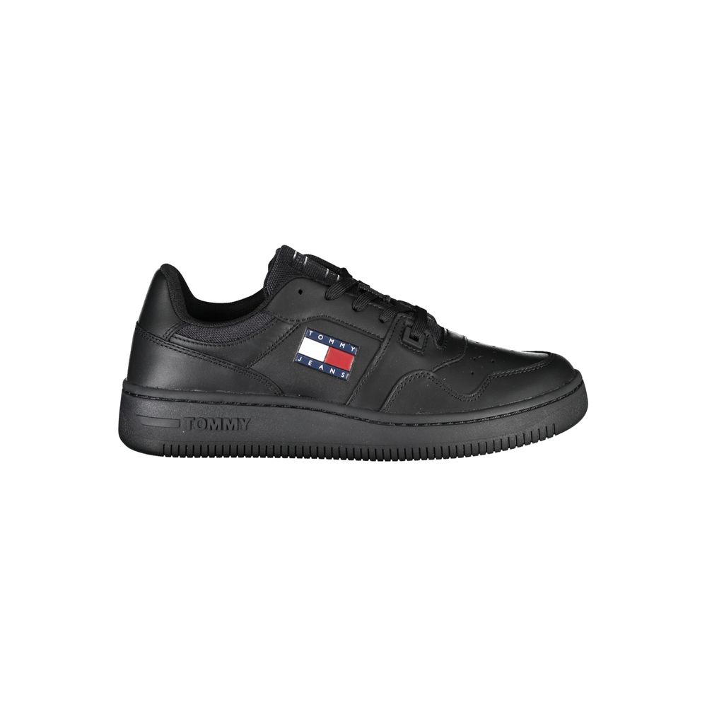 Zapatillas deportivas negras de poliéster