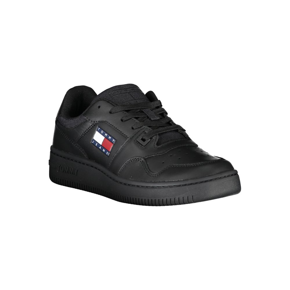 Zapatillas deportivas negras de poliéster