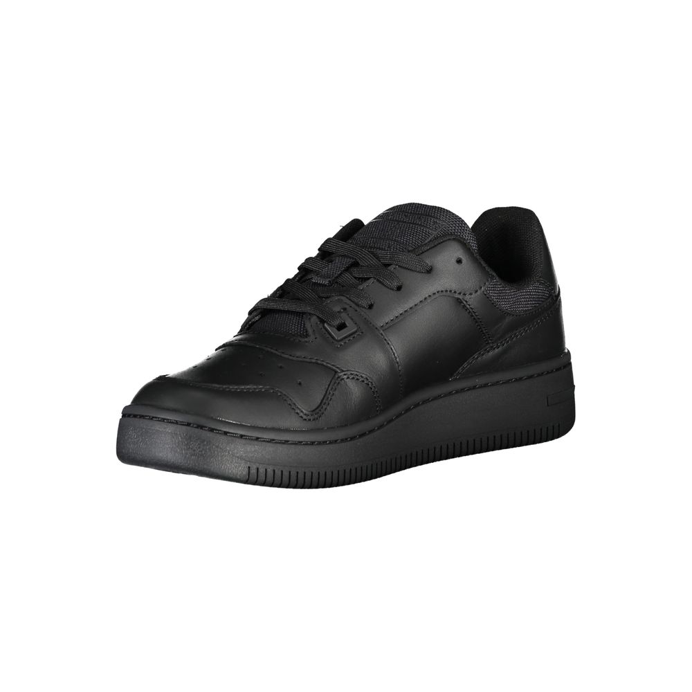 Zapatillas deportivas negras de poliéster