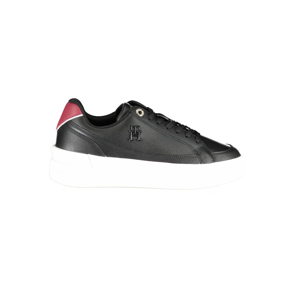 Zapatillas deportivas negras de poliéster