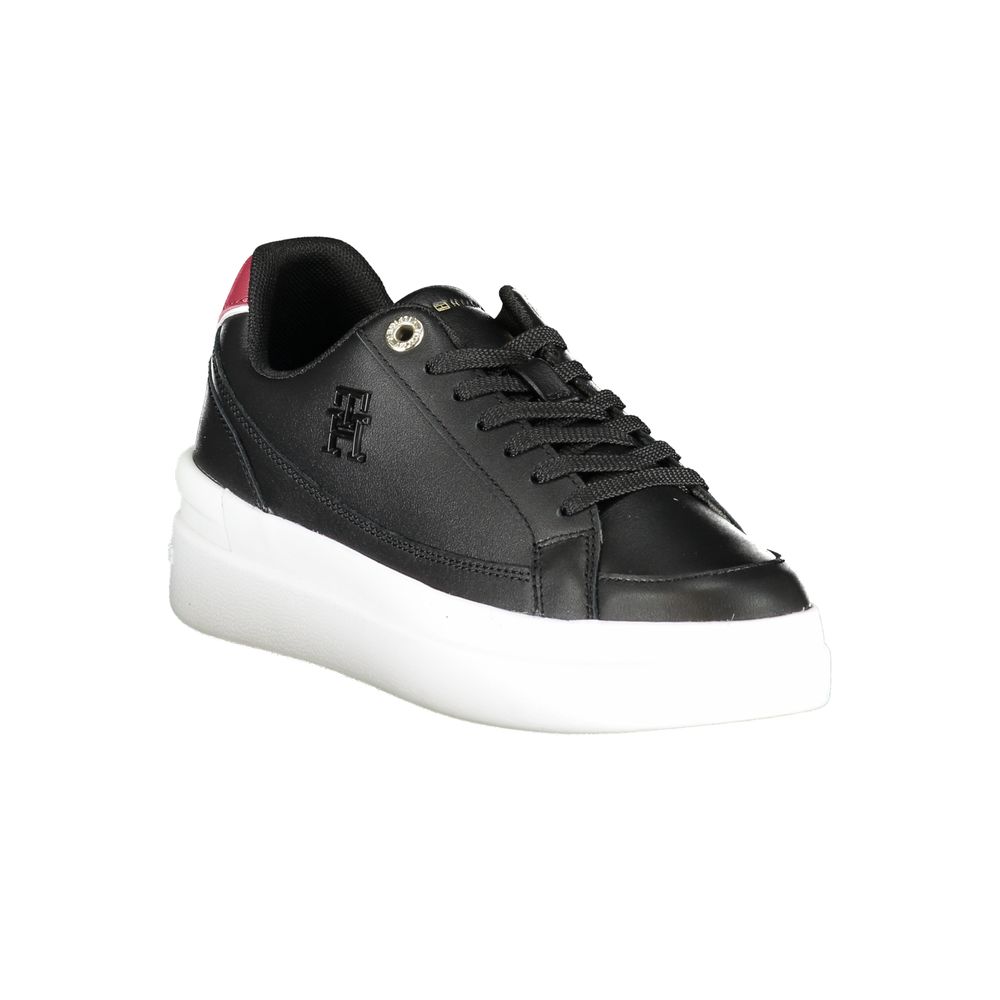 Zapatillas deportivas negras de poliéster