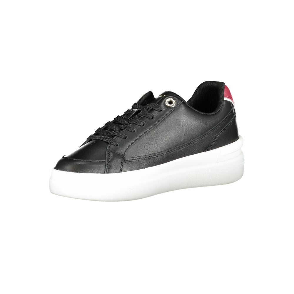 Zapatillas deportivas negras de poliéster