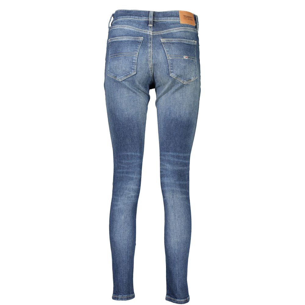 Vaqueros y pantalones de algodón azul