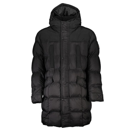 Chaqueta de poliamida negra