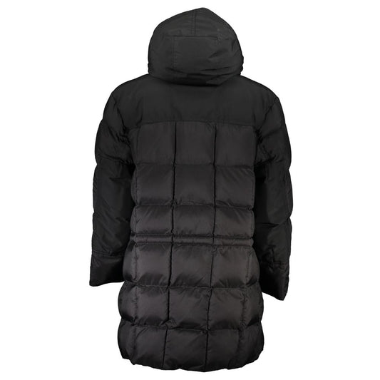 Chaqueta de poliamida negra