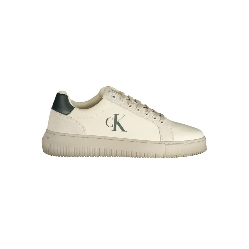 Zapatilla deportiva de poliéster blanca