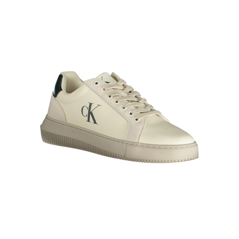 Zapatilla deportiva de poliéster blanca