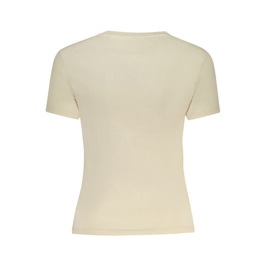 Beige Cotton Tops & T-Shirt