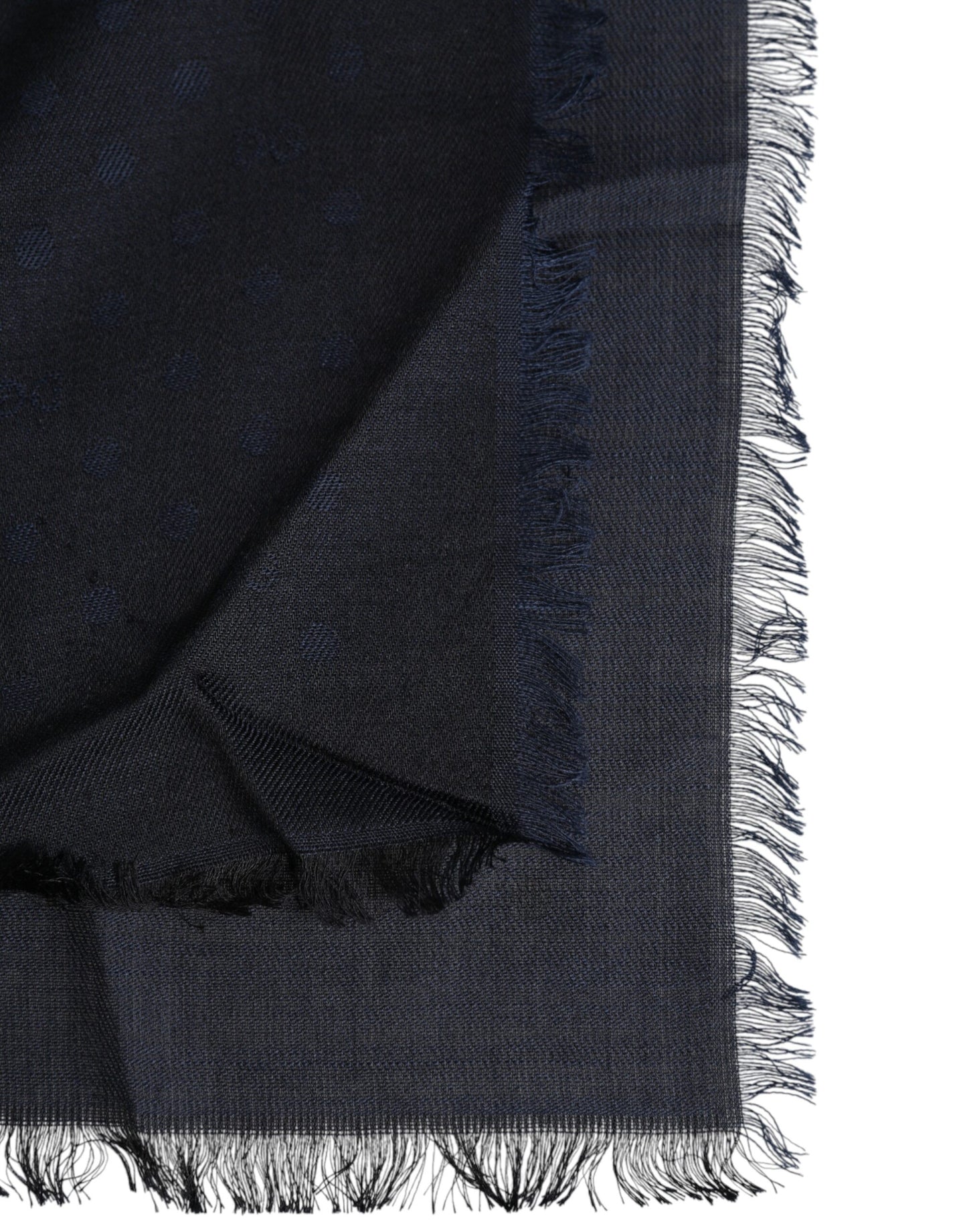 Écharpe cache-cou à franges en viscose noire