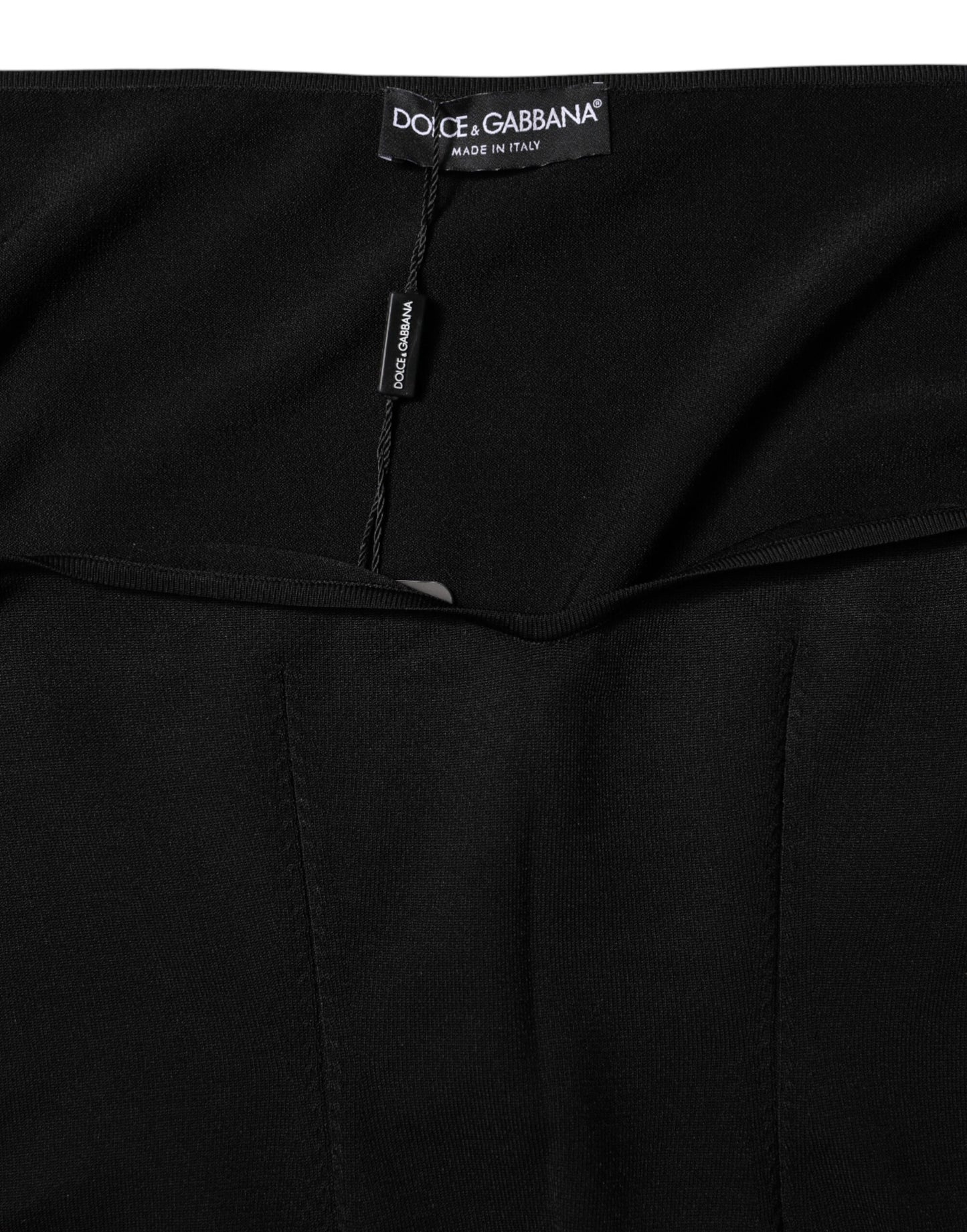 Blusa de manga larga de viscosa negra