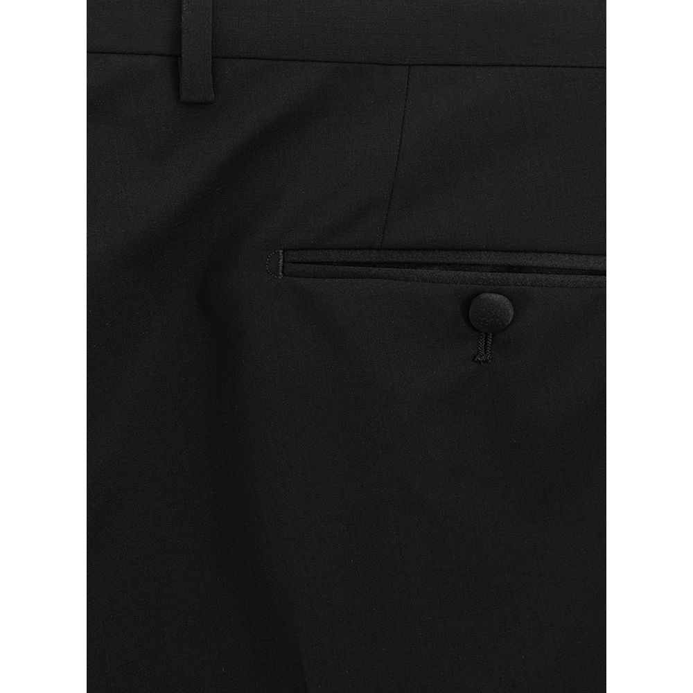 Pantalón de lana negro