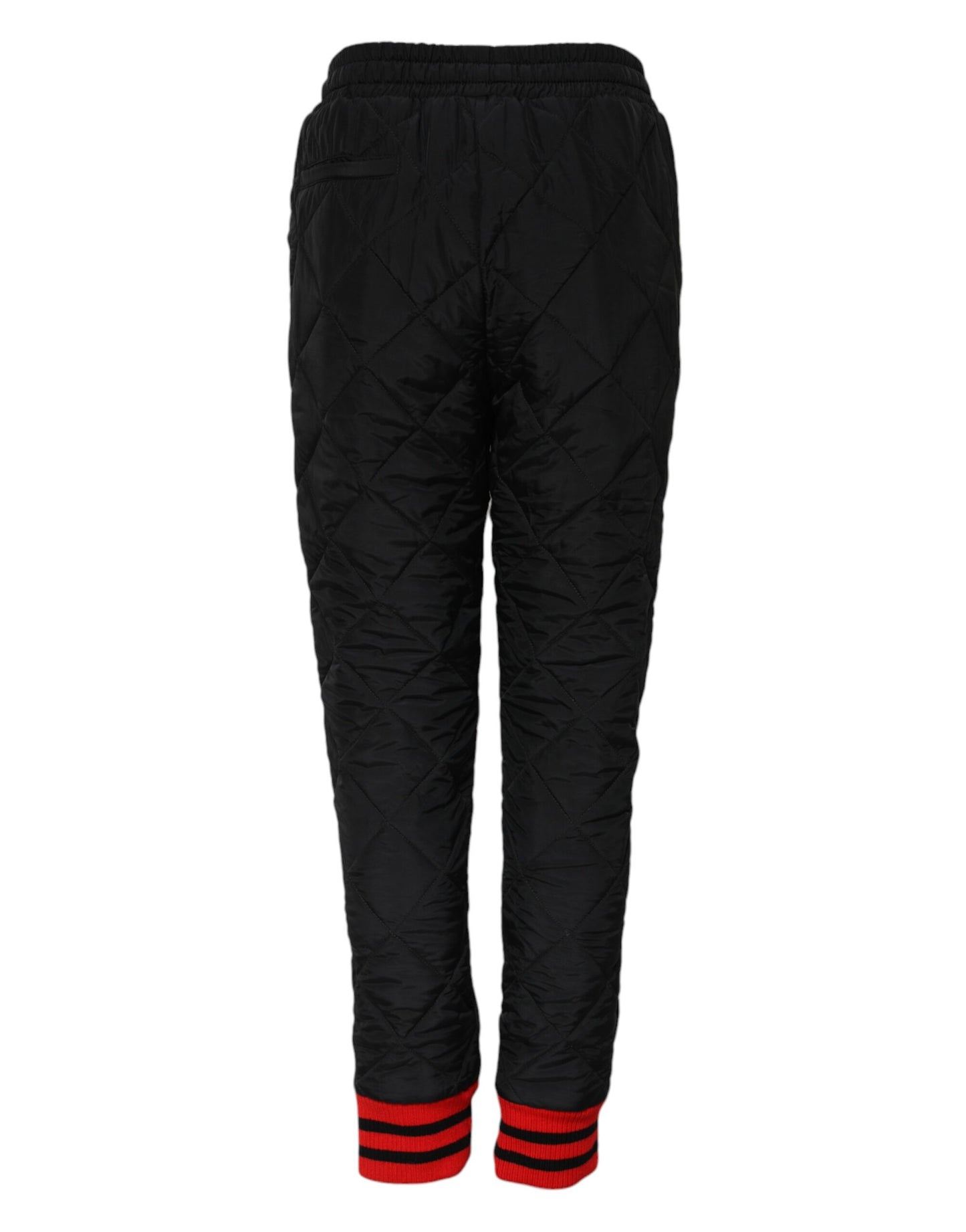 Pantalon de jogging matelassé noir taille moyenne