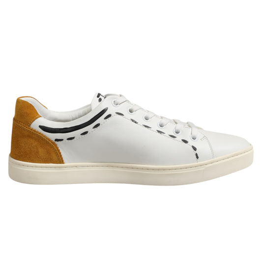 Zapatillas bajas Milano de piel blanca