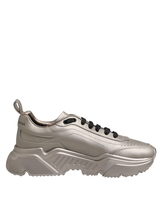 Zapatillas deportivas de piel DAYMASTER plateadas para hombre