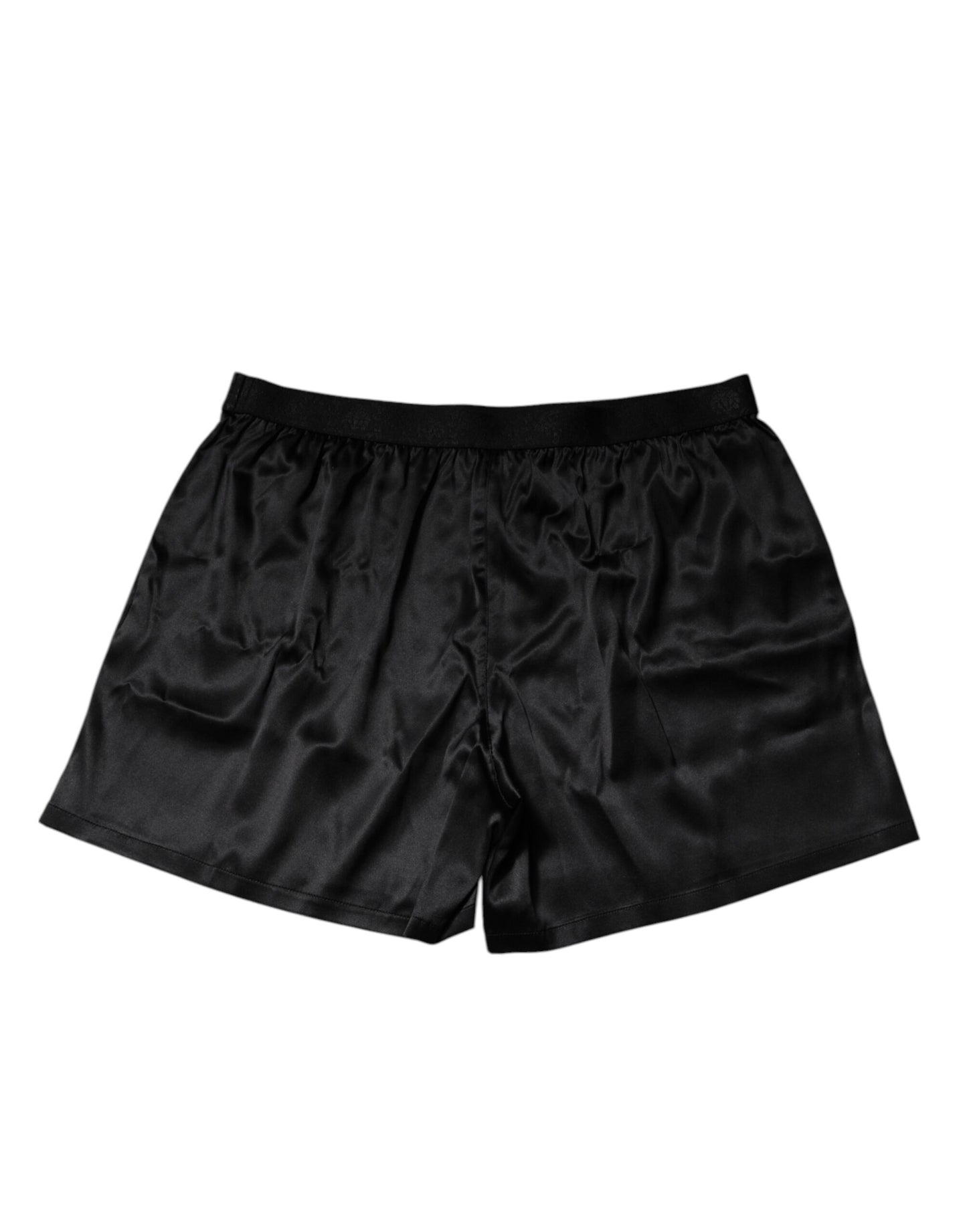 Boxer en soie noire pour homme