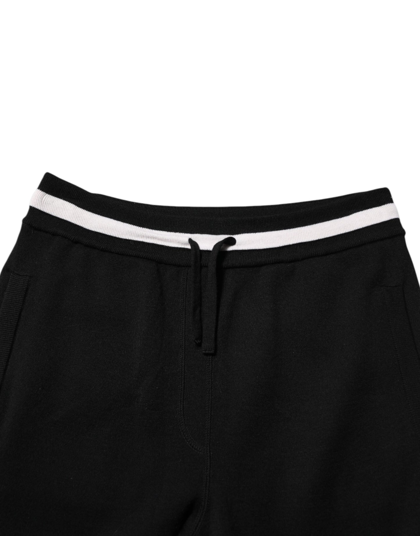 Pantalon de jogging en coton noir pour homme