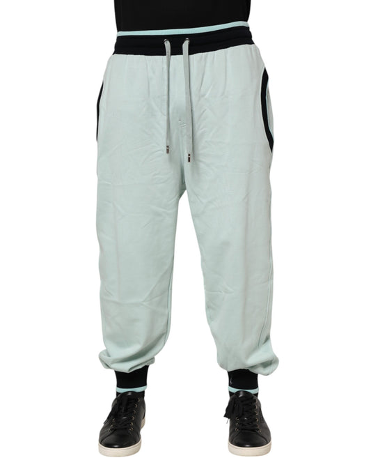 Pantalon de jogging en coton vert clair pour homme