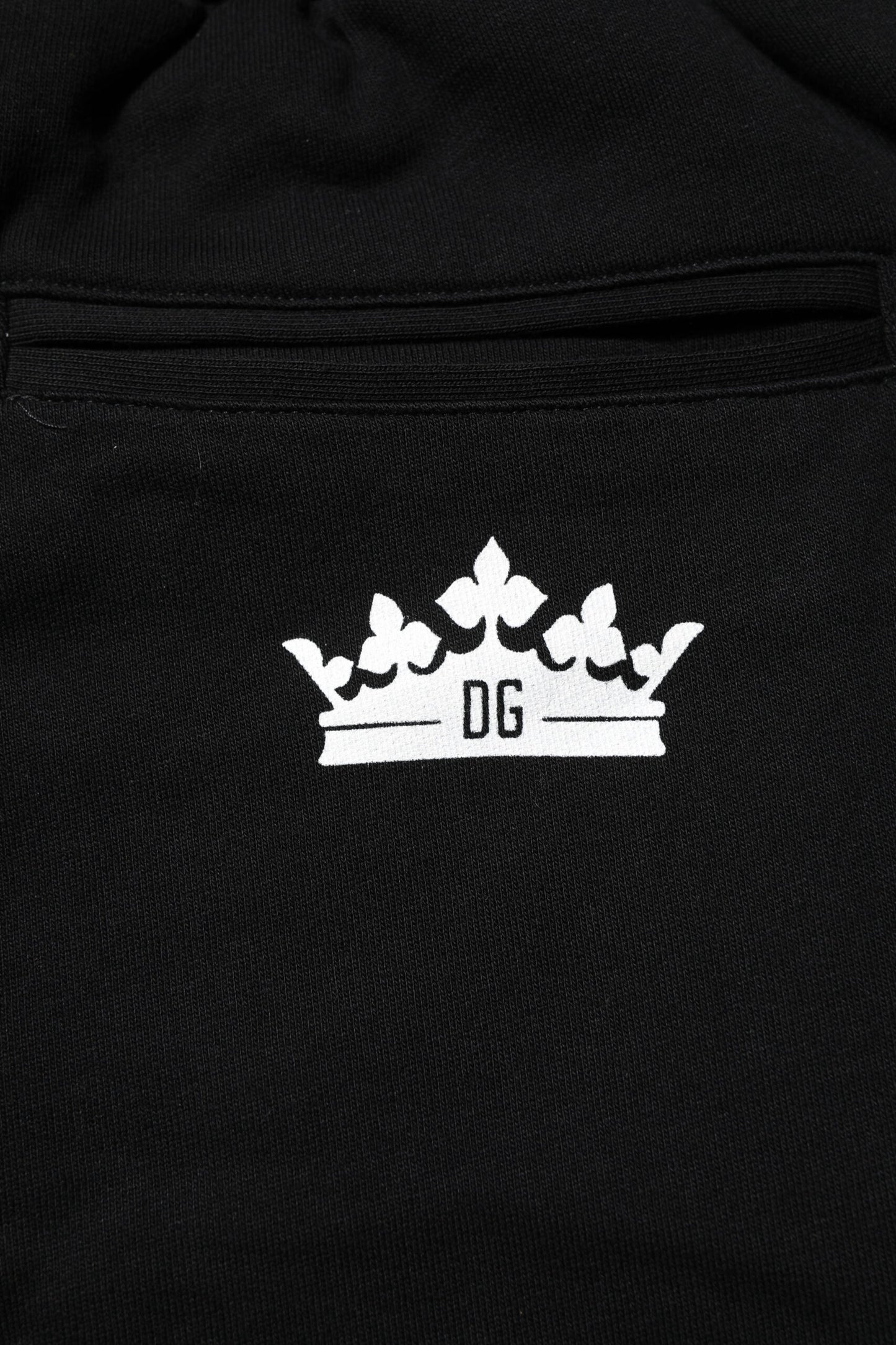 Pantalones deportivos negros de algodón Crown Jogger