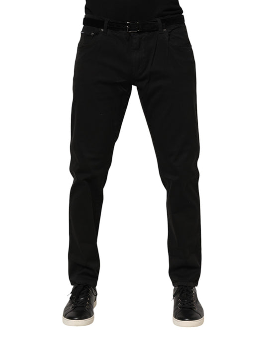 Jean skinny en coton noir GOLD
