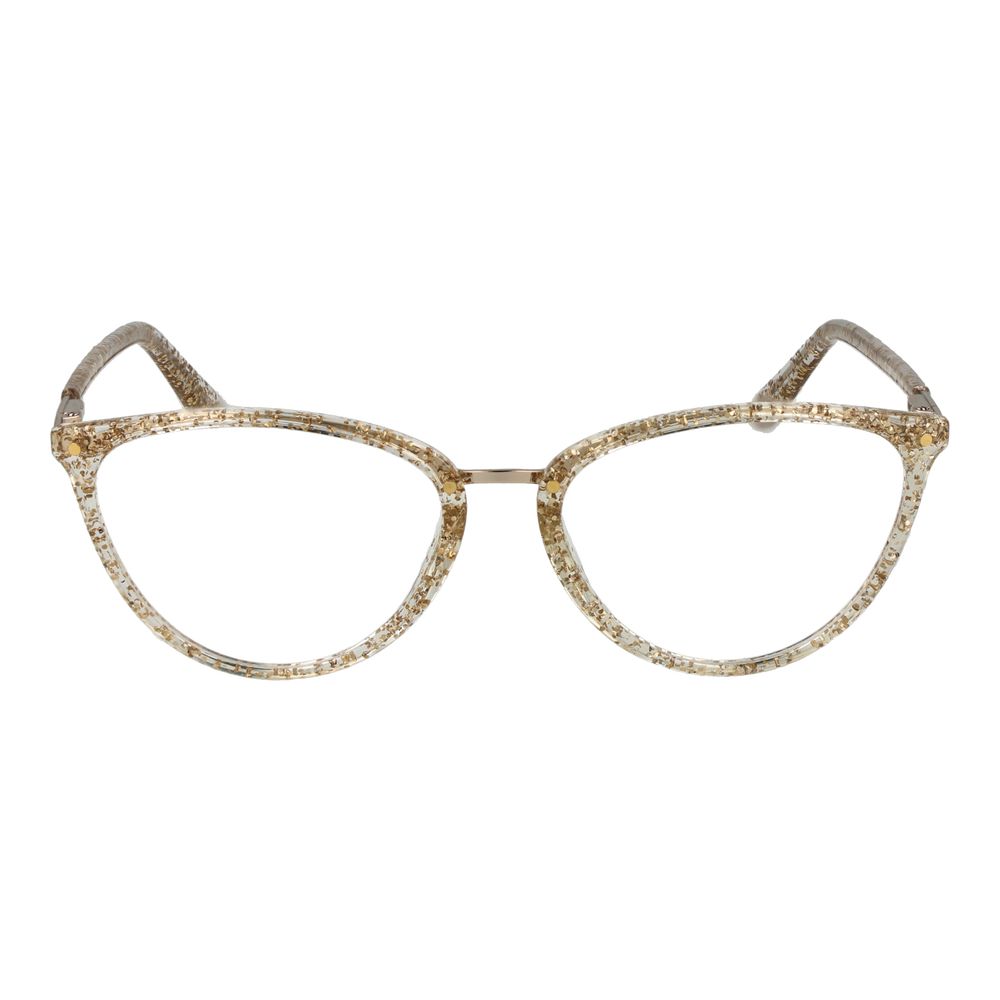 Montures optiques dorées pour femmes