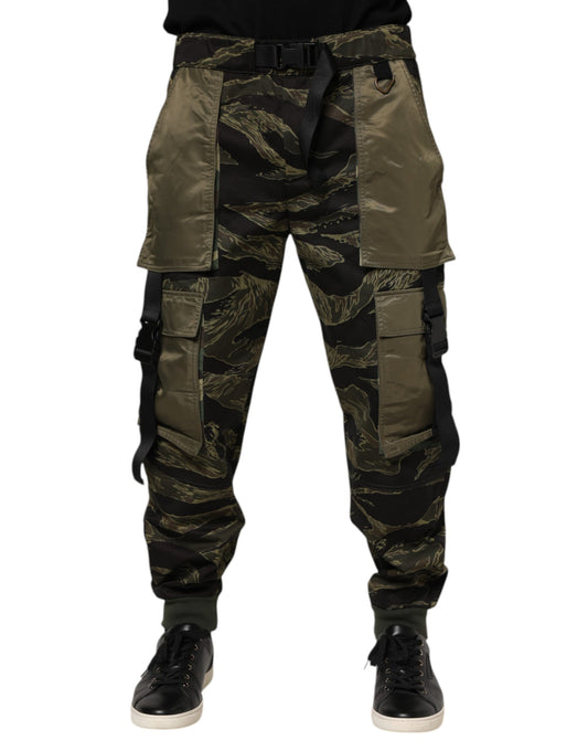 Pantalones cargo de camuflaje multicolor