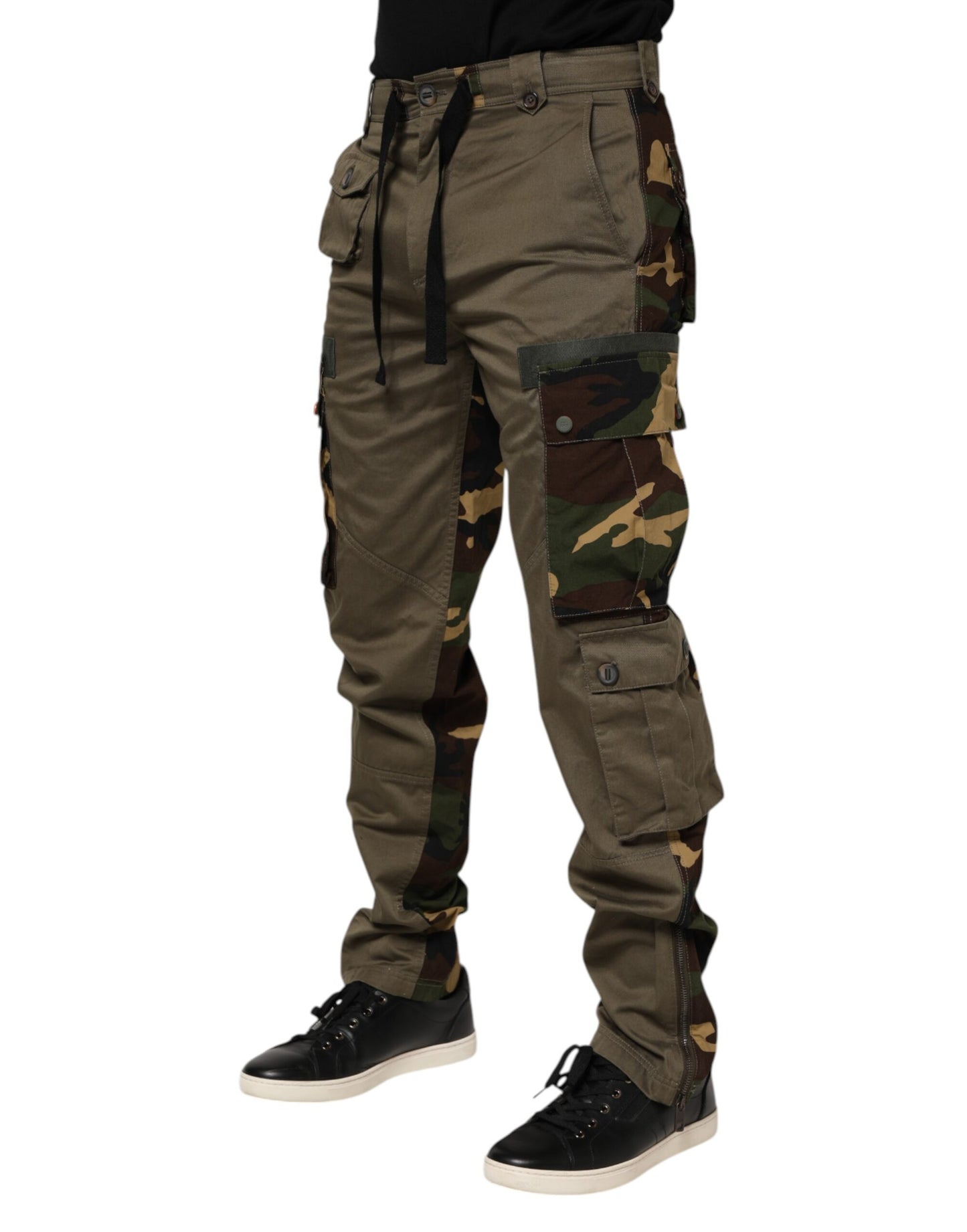Pantalones cargo de camuflaje de algodón marrón