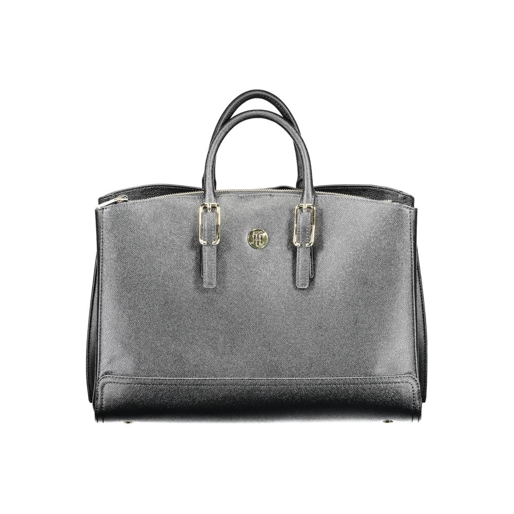 Sac à main en polyéthylène noir