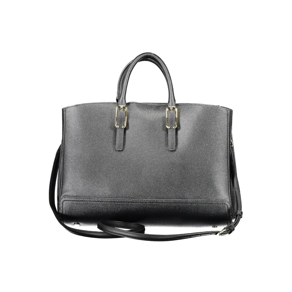 Sac à main en polyéthylène noir