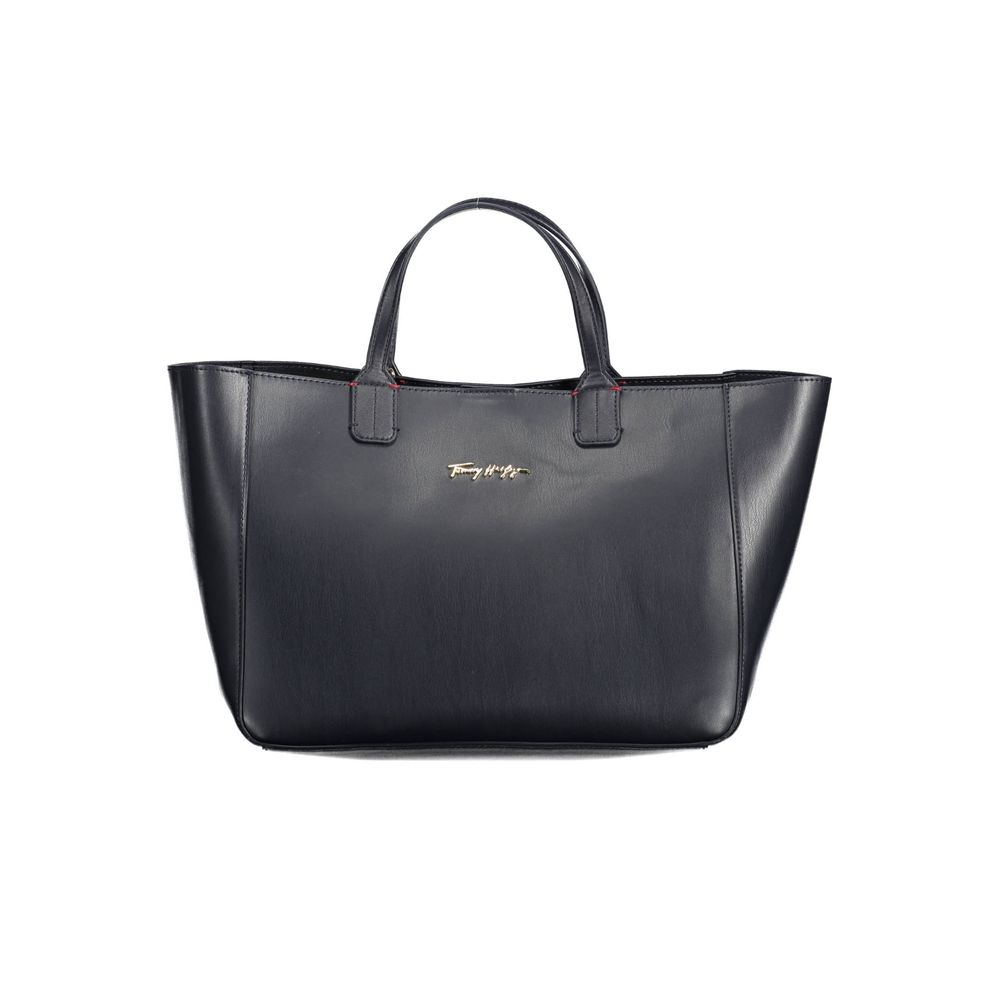 Sac à main en polyéthylène bleu