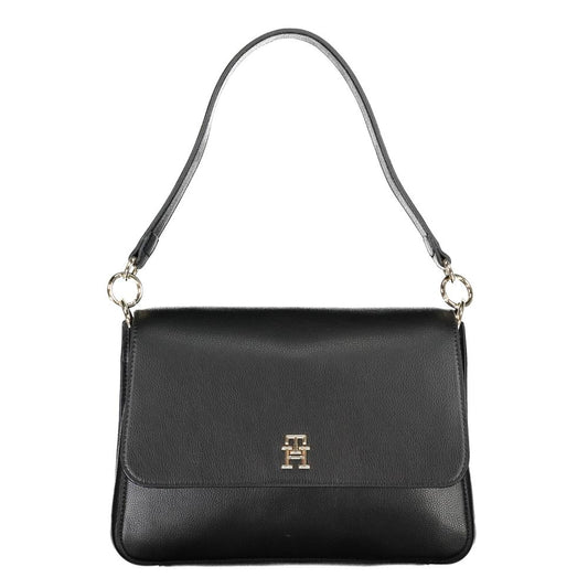 Sac à main en polyester noir
