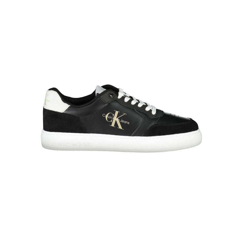 Zapatillas deportivas negras de poliéster