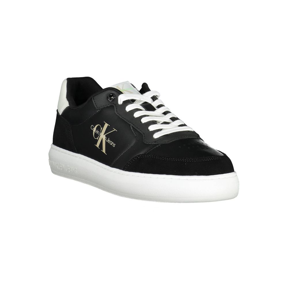 Zapatillas deportivas negras de poliéster