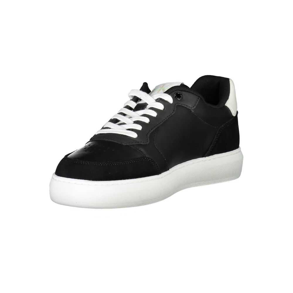 Zapatillas deportivas negras de poliéster