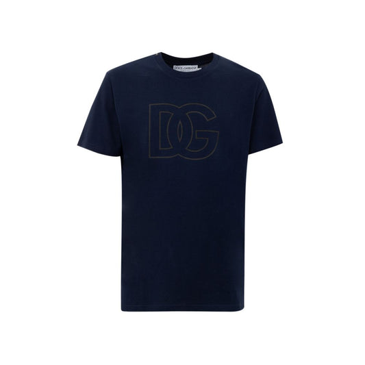 T-shirt en coton bleu