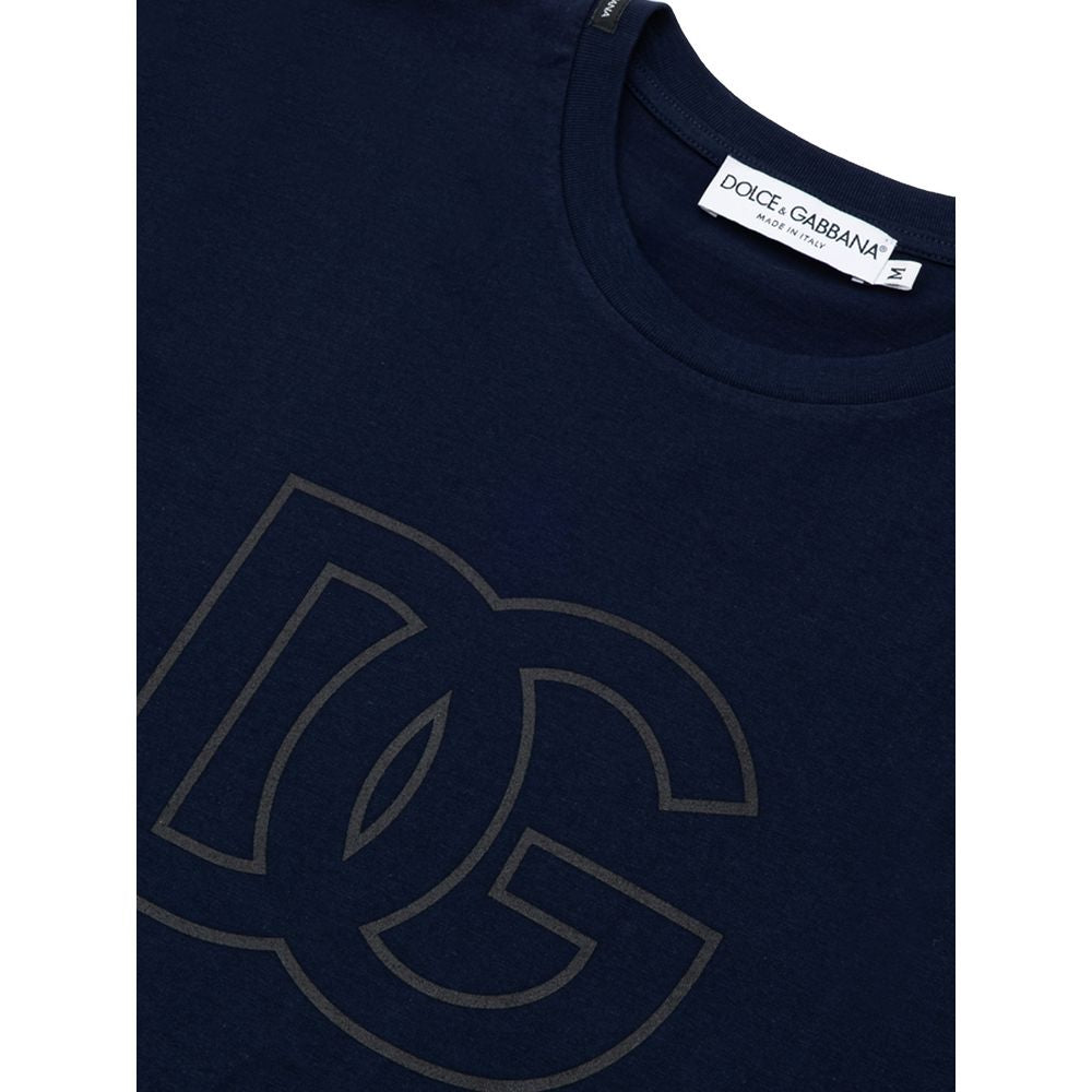 T-shirt en coton bleu