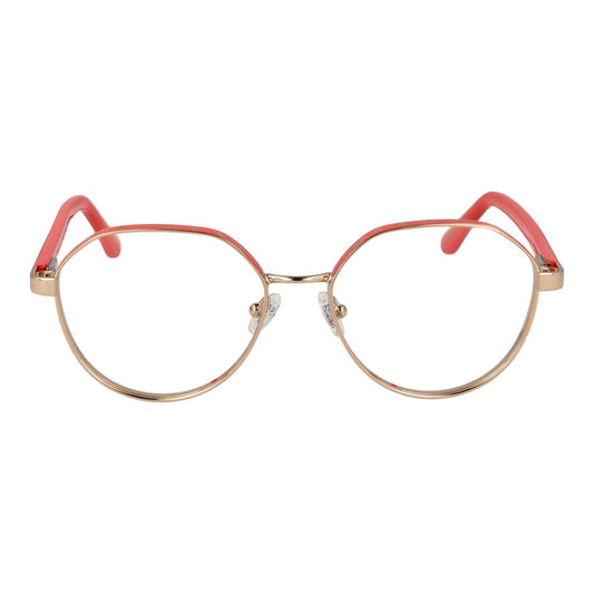 Montures optiques dorées pour femmes