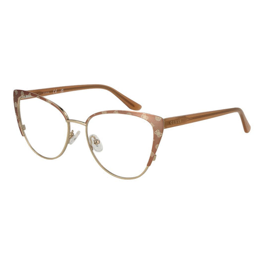 Montures optiques dorées pour femmes