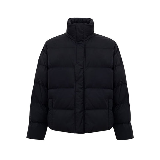 Chaquetas y abrigos de poliamida negra